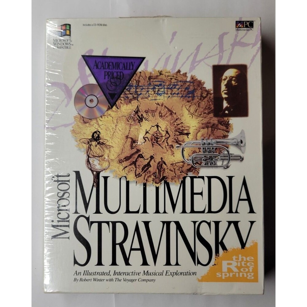 Microsoft Multimedia Stravinsky The Rite of Spring (PC CD-ROM, 1993, Big Box)